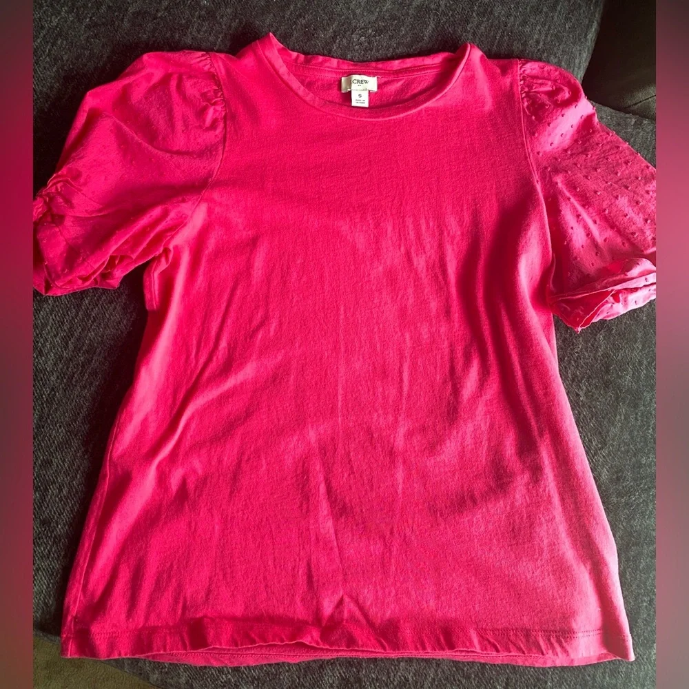 J. Crew Puff sleeve top EUC Small